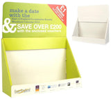 A4 Landscape Counter Display 100mm Capacity 312Wx100Dx216H