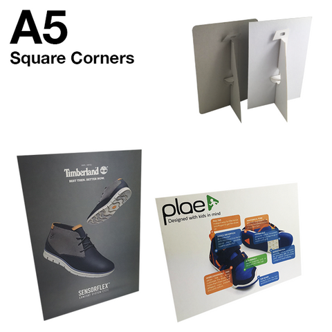 A5 Showcards with Square Corners