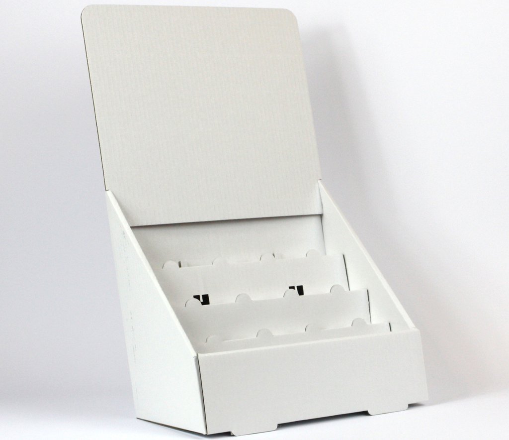 Cardboard Small 4 Tier Counter Display Unit PRINTED Cardworks Ltd