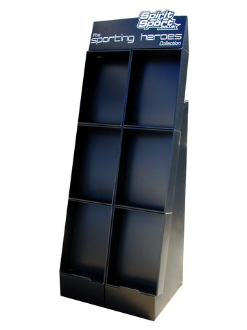 A3 6-Bay Tray Floor Standing Display
