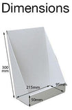 A4 E-Flute Portrait Counter Display 100mm Capacity 215Wx95Dx300H