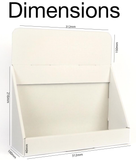 A4 Landscape Counter Display 100mm Capacity 312Wx100Dx216H
