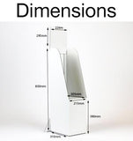 A4 Magazine Floor Standing Display 215Wx310Dx850H