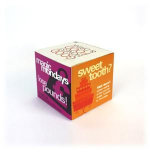 Custom Printed Cardboard Display Cubes (75mm, 95mm or bespoke size ...