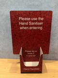 Hand Sanitiser Counter Display Unit (without Sanitiser) pre-printed