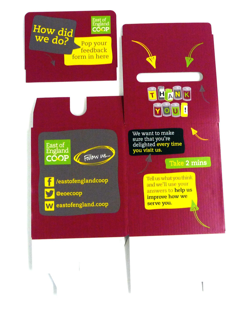 Cardboard Competition Entry Form Boxes | Suggestion Boxes – Cardworks Ltd