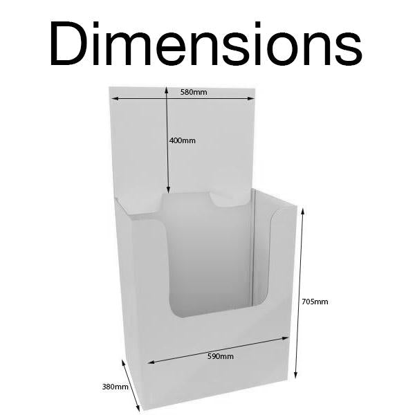 Cardboard Rectangle Dump Bin - PRINTED – CardworksPlus