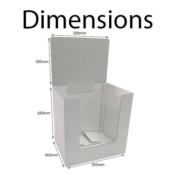 Small Rectangle Dump Bin 503Wx403Dx583H – CardworksPlus