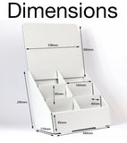 A5 6-Bay Counter Display 340Wx170Dx290H - Cardworks Ltd