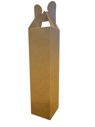Single-Bottle Cardboard Wine Carrier